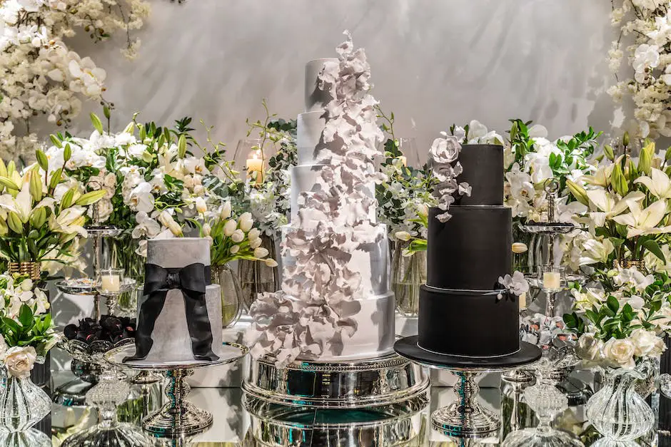 A delicious assortment of Costco wedding cakes with different flavors and decorations.