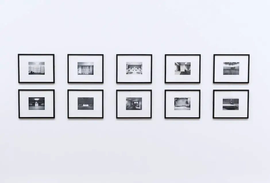 IKEA RIBBA Picture Frame Series, showing a variety of frame sizes and finishes on a wall.