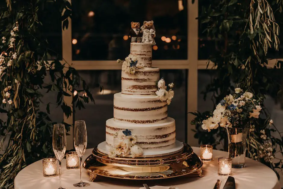 A beautiful and delicious wedding cake from Costco.