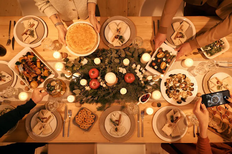A picture of families participating in IKEA's holiday-themed crafting workshops and enjoying some Swedish Christmas food.