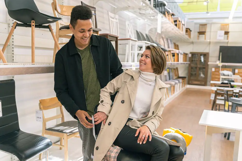 A picture of a happy family shopping at IKEA, with a sign in the background that reads 'IKEA Family Loyalty Program'