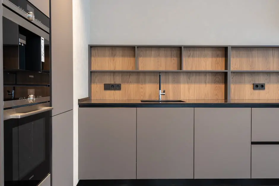 Sleek and modern stainless steel kitchen cabinet with efficient storage solutions