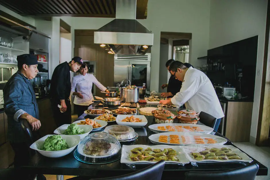 Image of chefs preparing food in a kitchen